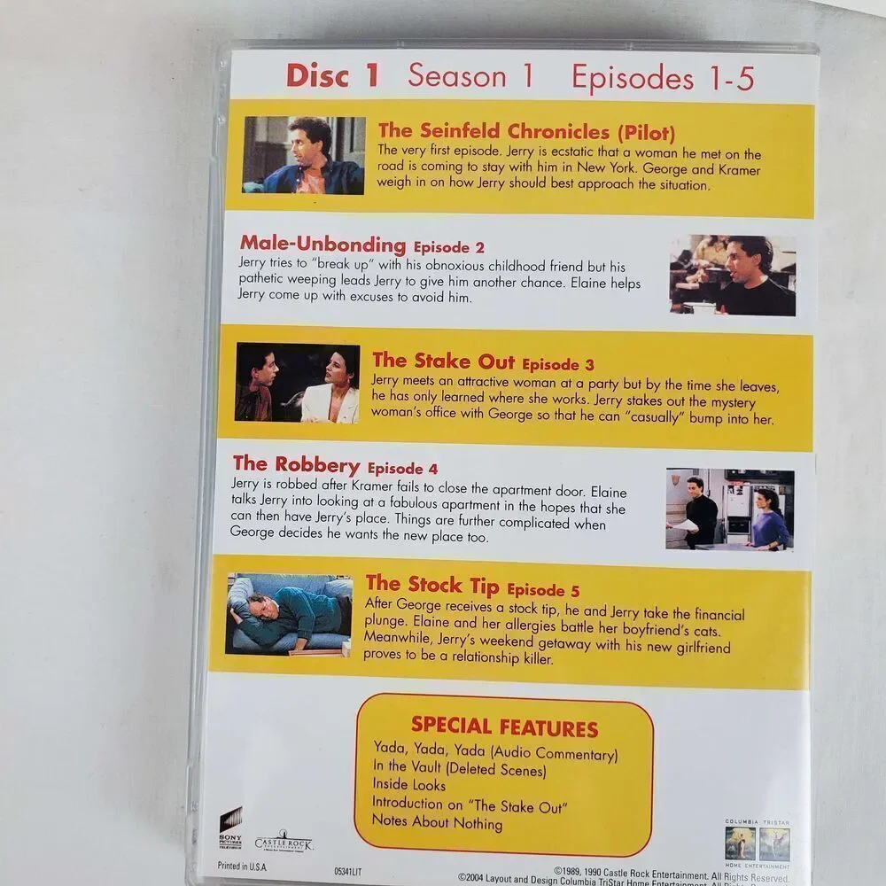 Seinfeld Season 1 & 2 DVD 4-disc Set